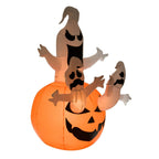 Inflatable Halloween Decoration Pumpkin With Three Ghosts LED Light