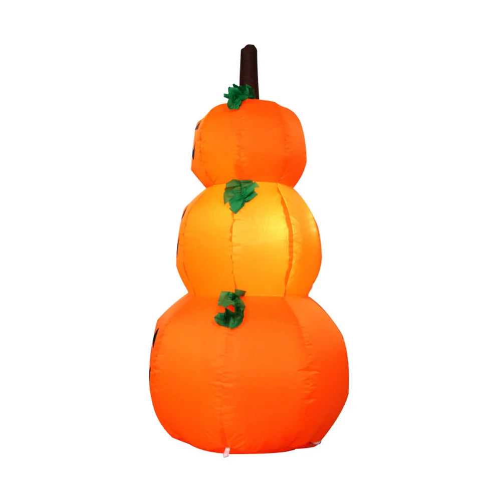 Inflatable Halloween Decoration Stacked Pumpkins LED Lit Weather-Resistant