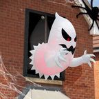 Inflatable Halloween Ghost LED-Lit Red Eyes Weather-Resistant
