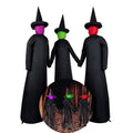Inflatable Halloween Witches Set of 3 Lighted & Sound-Activated