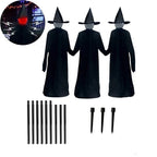 Inflatable Halloween Witches Set of 3 Lighted & Sound-Activated