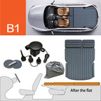 Inflatable Hatchback Bed Automatic Inflation Flocking Fabric