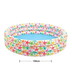 Inflatable Kids Pool Starfish Design UV-Protected & Waterproof