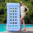 Inflatable Lounge Chair Ergonomic Portable Durable Vinyl