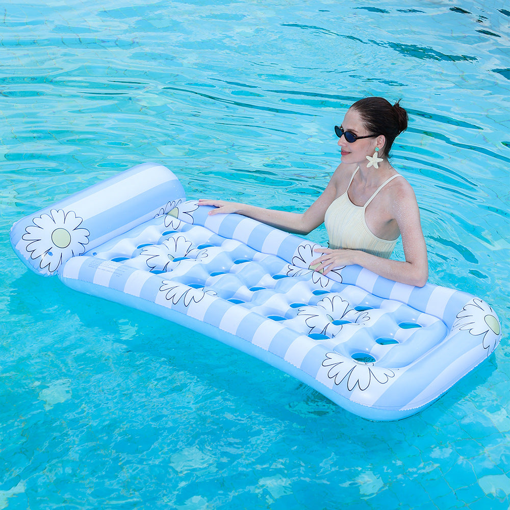 Inflatable Lounge Chair Ergonomic Portable Durable Vinyl