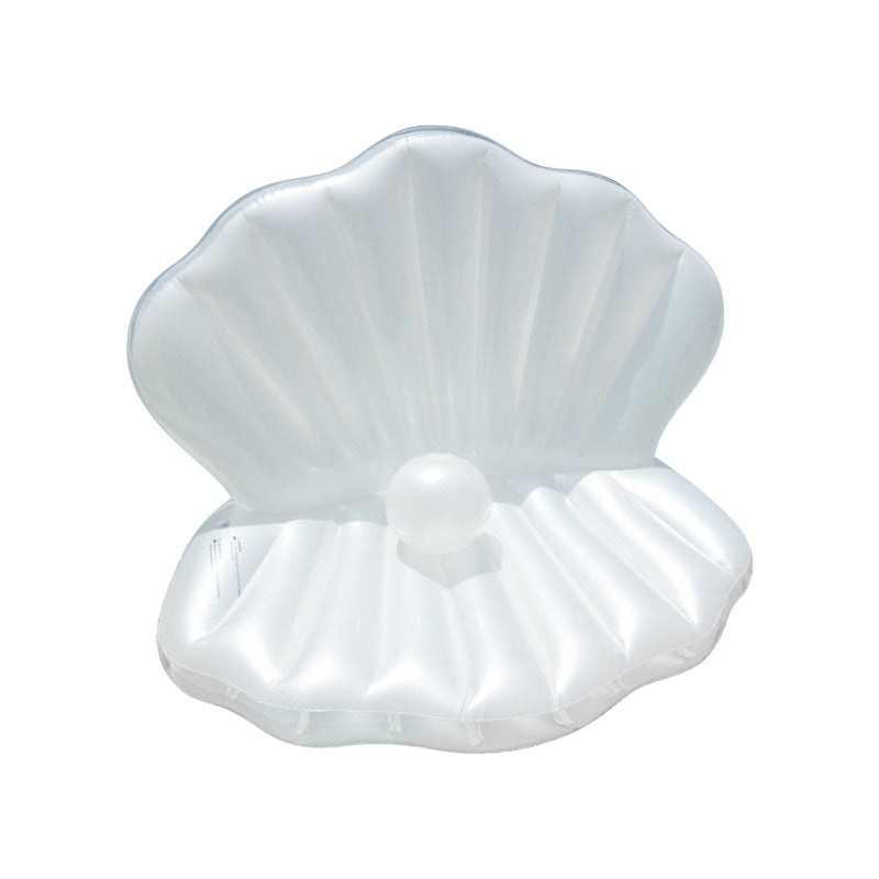 Inflatable Lounge Chair Shell Shape Weather-Resistant PVC