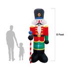 Inflatable Nutcracker LED-Lit & Weather-Resistant Quick Inflate