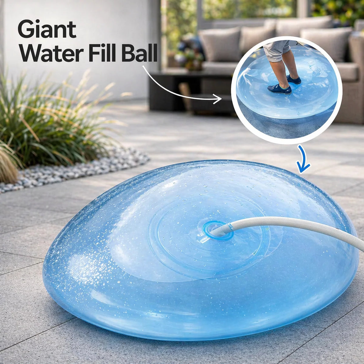 Inflatable Play Ball Self-Sealing & Reusable