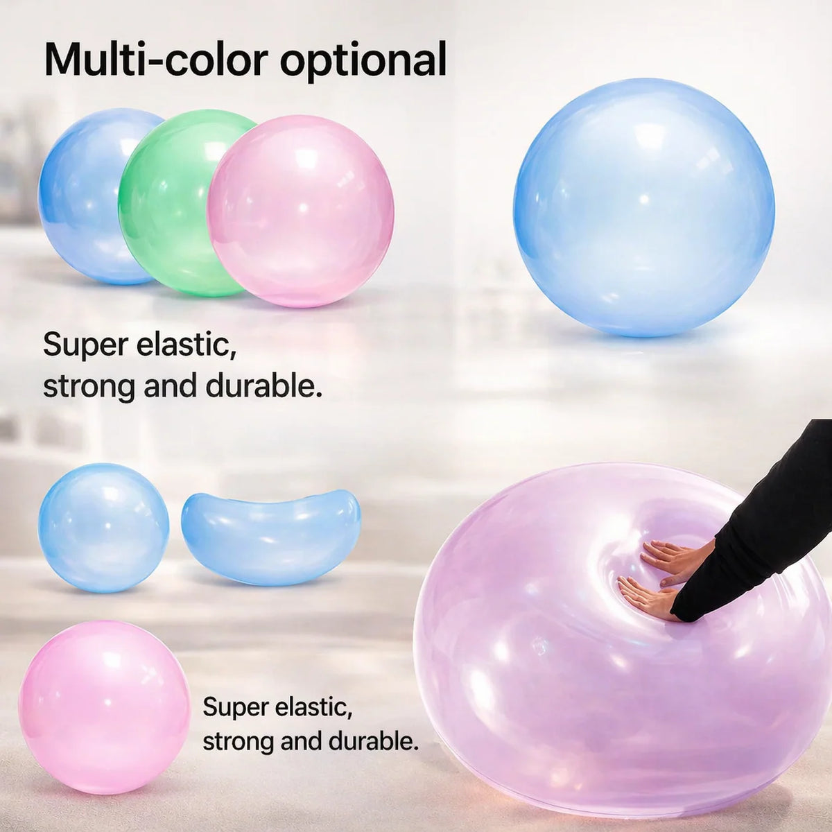 Inflatable Play Ball Self-Sealing & Reusable