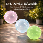 Inflatable Play Ball Tear-Resistant TPR & Self-Sealing Valve