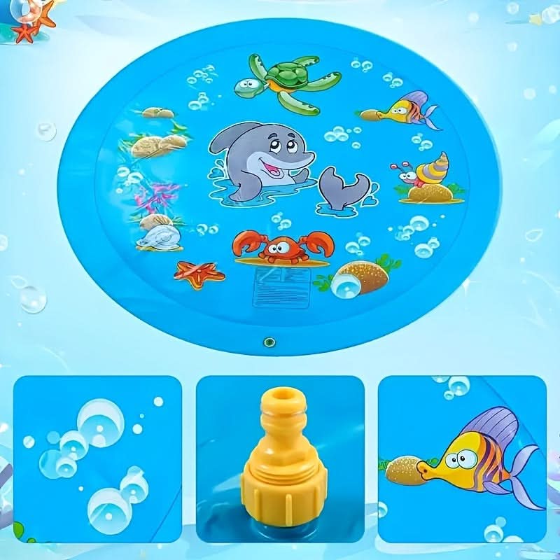 Inflatable Play Mat Integrated Sprinkler PVC