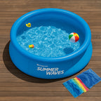 Inflatable Pool 8 Ft Easy-Setup Filter Pump Included