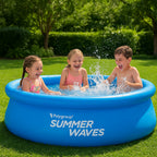Inflatable Pool 8 Ft Easy-Setup Filter Pump Included