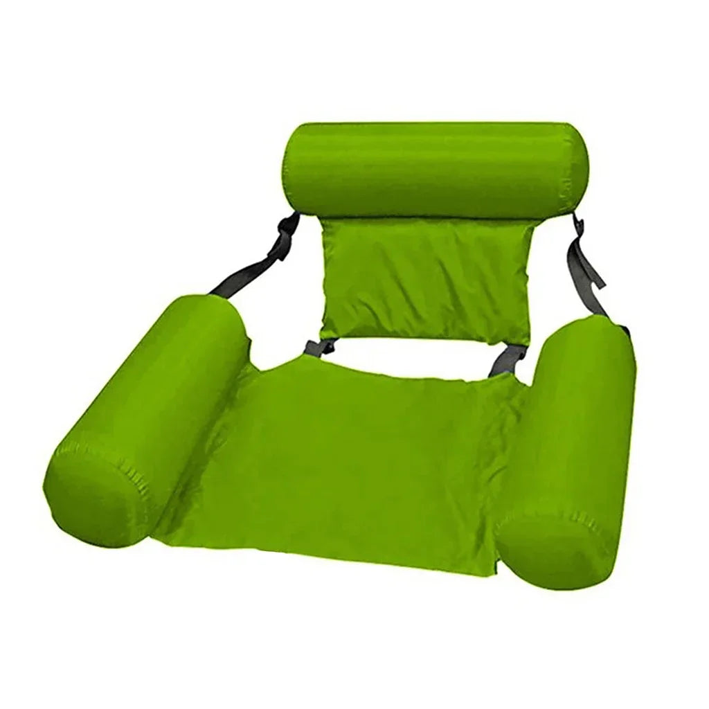 Inflatable Pool Chair Ergonomic Backrest & Armrests Breathable Mesh