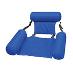 Inflatable Pool Chair Ergonomic Backrest & Armrests Breathable Mesh