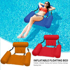 Inflatable Pool Chair Ergonomic Backrest & Armrests Breathable Mesh