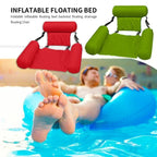 Inflatable Pool Chair Ergonomic Backrest & Armrests Breathable Mesh