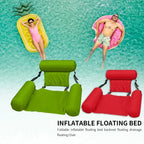 Inflatable Pool Chair Ergonomic Backrest & Armrests Breathable Mesh