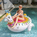 Inflatable Pool Llama Design Spacious Seating Built-In Valves
