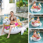 Inflatable Pool Llama Design Spacious Seating Built-In Valves