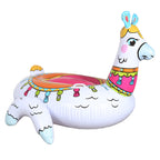Inflatable Pool Llama Design Spacious Seating Built-In Valves
