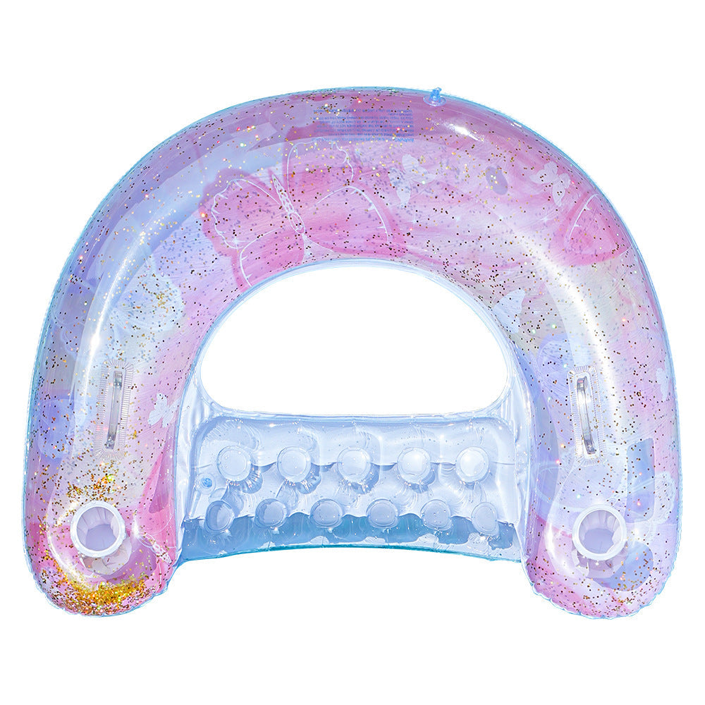 Inflatable Pool Lounge Mesh Cooling Ergonomic Support