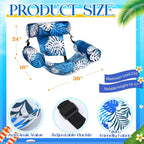 Inflatable Pool Lounger Adjustable Backrest & Headrest