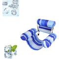 Inflatable Pool Lounger Cooling Mesh & Three-Chamber Stability