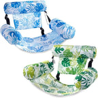 Inflatable Pool Lounger Cooling Mesh & Three-Chamber Stability