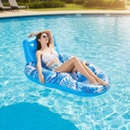 Inflatable Pool Lounger Durable PVC Adult Size