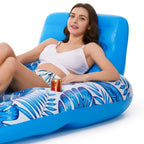 Inflatable Pool Lounger Durable PVC Adult Size