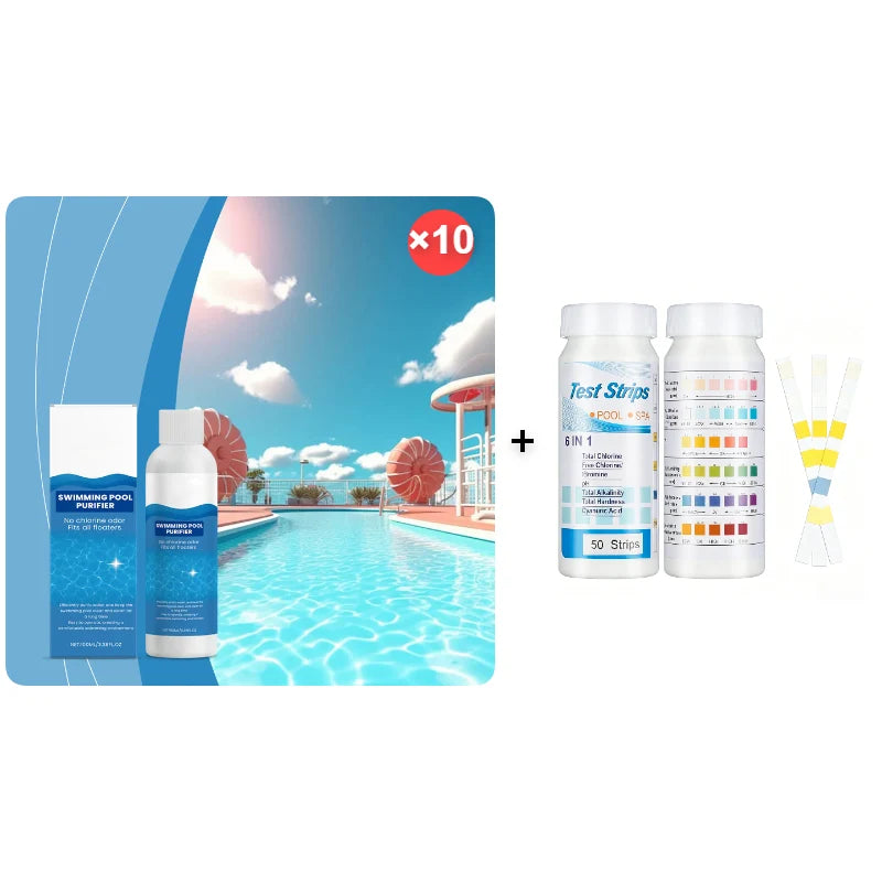 Inflatable Pool Water Cleaner Chlorine-Free Algaecide