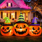 Inflatable Pumpkin 6 Foot Auto Inflates LED Lights