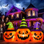 Inflatable Pumpkin 6 Foot Auto Inflates LED Lights