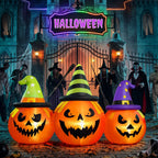 Inflatable Pumpkin 6 Foot Auto Inflates LED Lights
