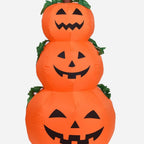 Inflatable Pumpkin Stacked Triple Built-In Blower & UV-Resistant