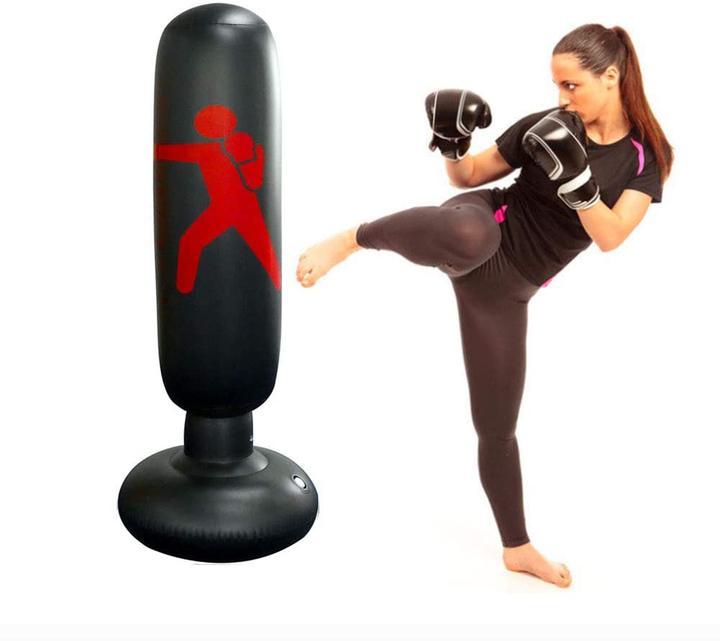 Inflatable Punching Bag Water Fill Base Adjustable Height