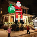 Inflatable Santa 8 Foot Built-In LED Lights Tether Points