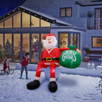 Inflatable Santa 8 Ft LED Waterproof Polyester
