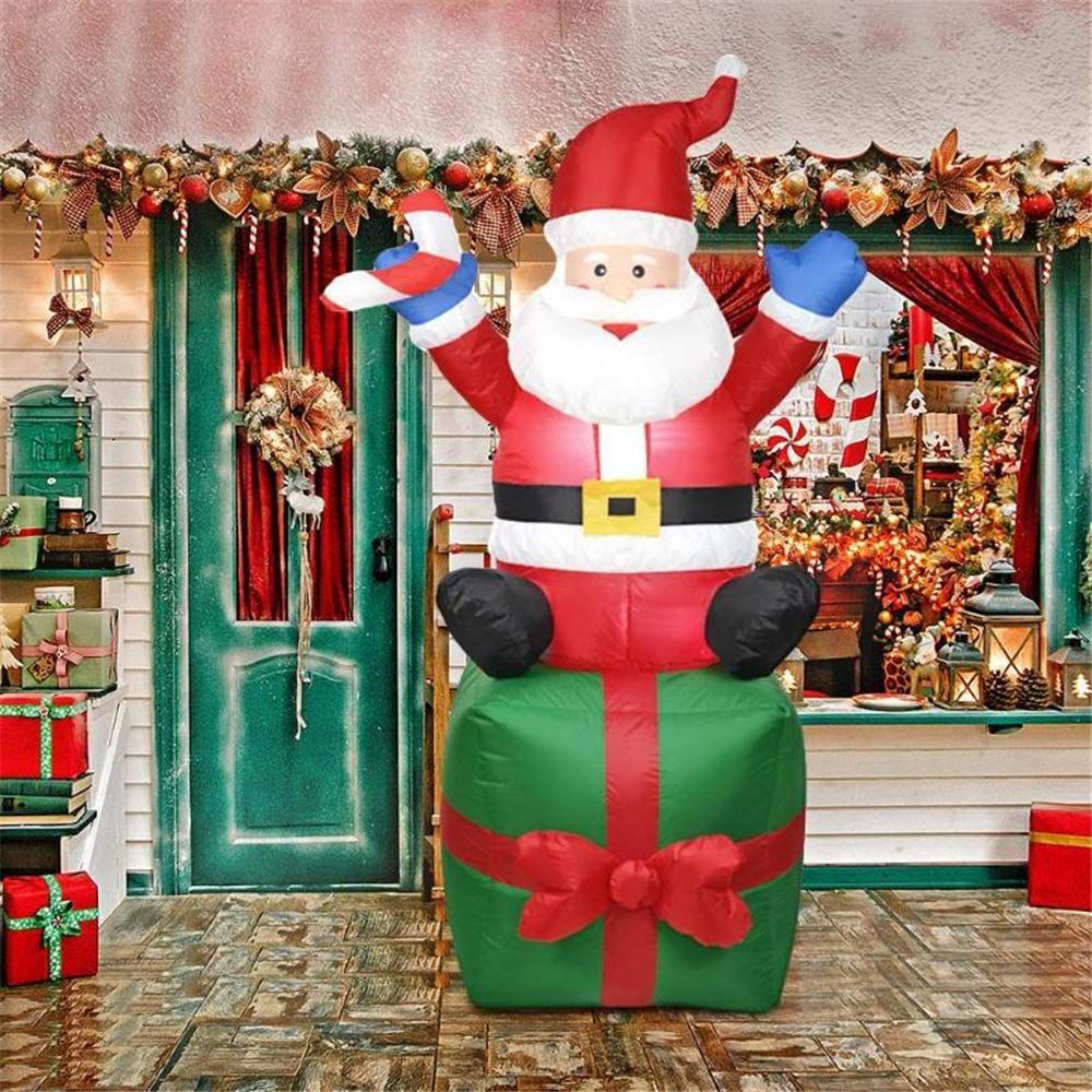 Inflatable Santa Built-In Blower & LED Lights