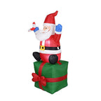 Inflatable Santa Built-In Blower & LED Lights Weather-Resistant