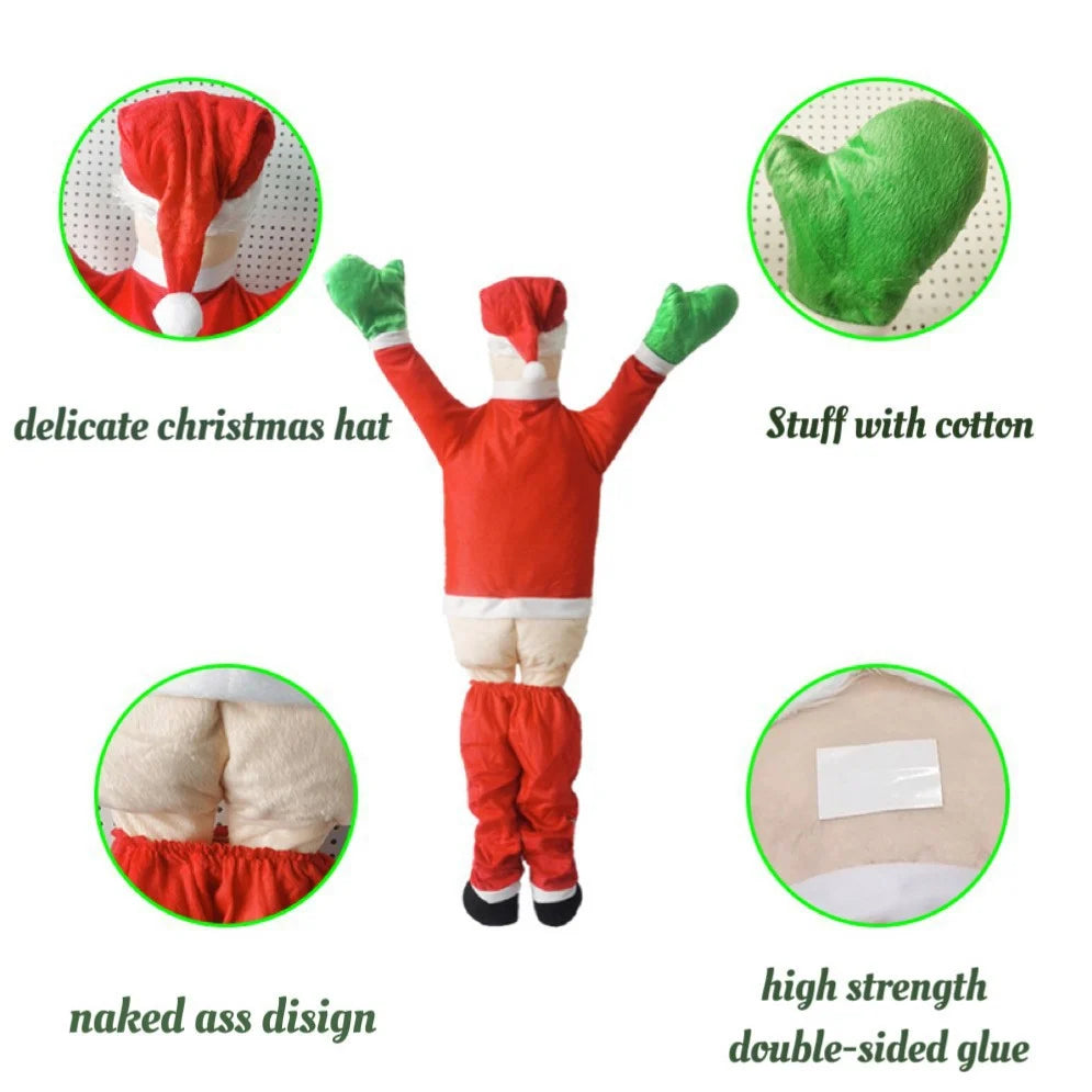 Inflatable Santa Claus Movable Arms Weather-Resistant