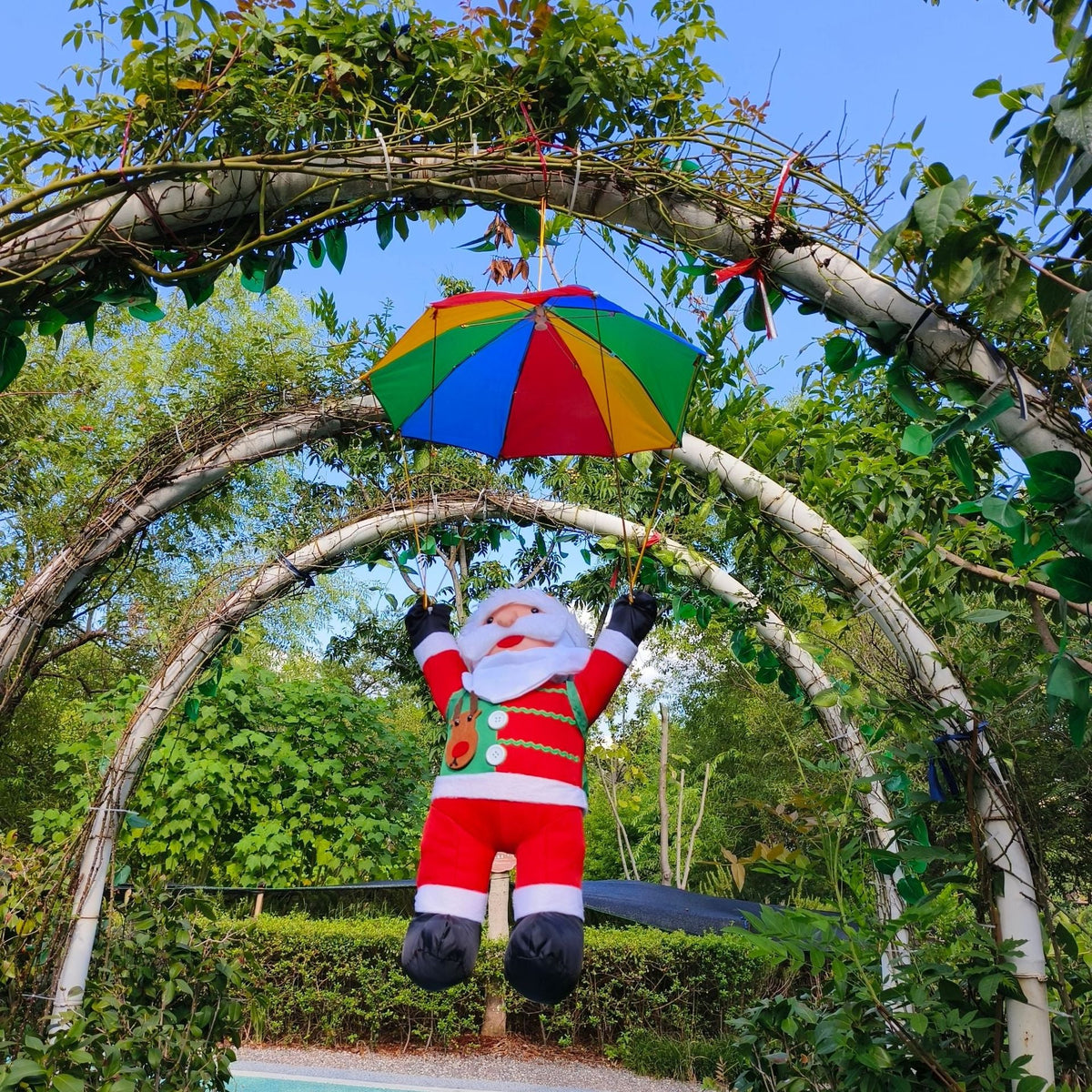 Inflatable Santa Decoration Parachute Floating PVC Indoor Outdoor