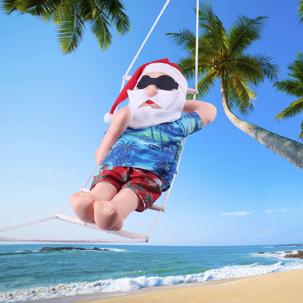 Inflatable Santa Decoration Quick-Inflate Weather-Resistant Stable Stand