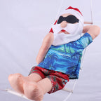 Inflatable Santa Decoration Quick-Inflate Weather-Resistant Stable Stand