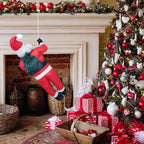 Inflatable Santa Ladder Design LED Lights Weatherproof