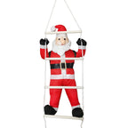 Inflatable Santa Ladder Design LED Lights Weatherproof
