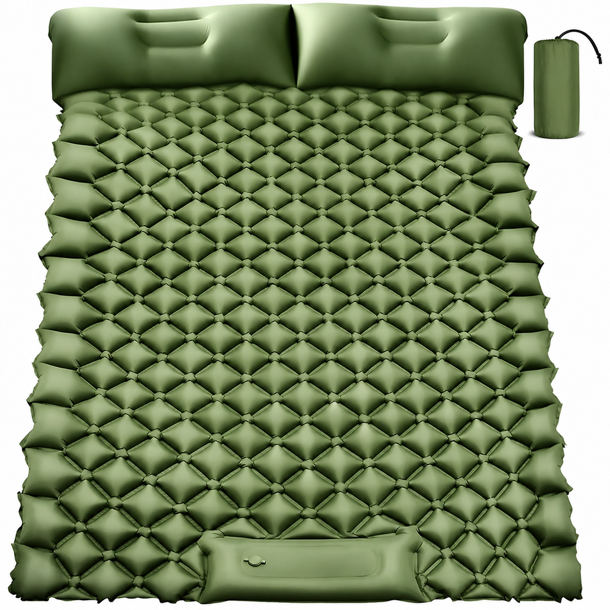 Inflatable Sleeping Pad Double Ultralight 40D Nylon