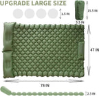 Inflatable Sleeping Pad Double Ultralight 40D Nylon