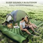 Inflatable Sleeping Pad Double Ultralight 40D Nylon